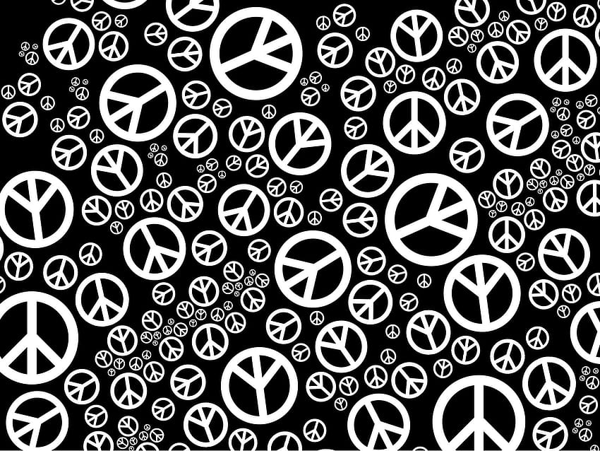 Black And White Peace Symbol Backgrounds 1 HD wallpaper | Pxfuel