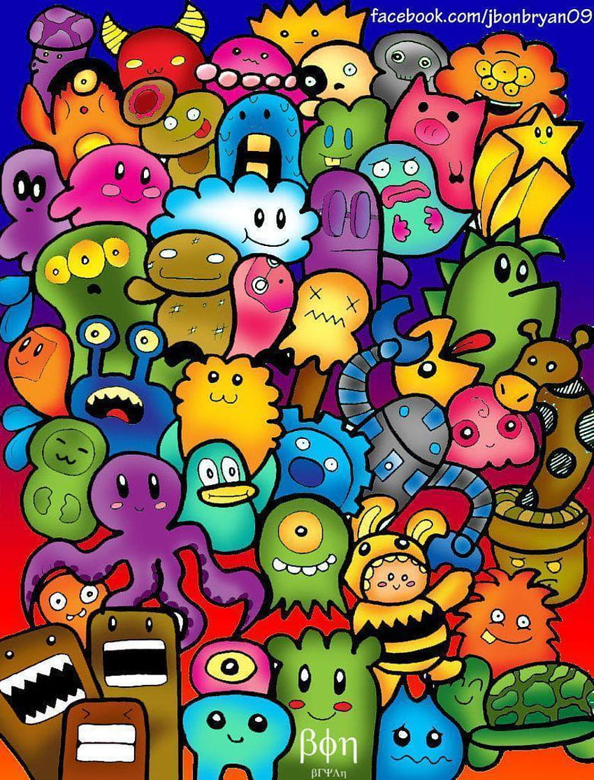 Cute colorful doodle, google doodle HD phone wallpaper