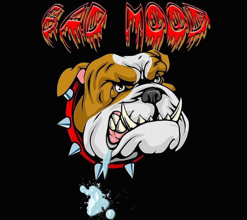 Bad dogg by trublu4evr, bulldog cartoon HD wallpaper | Pxfuel