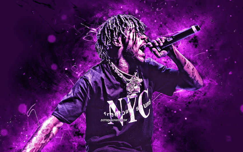 Lil Uzi Vert Purple, purple rapper HD wallpaper