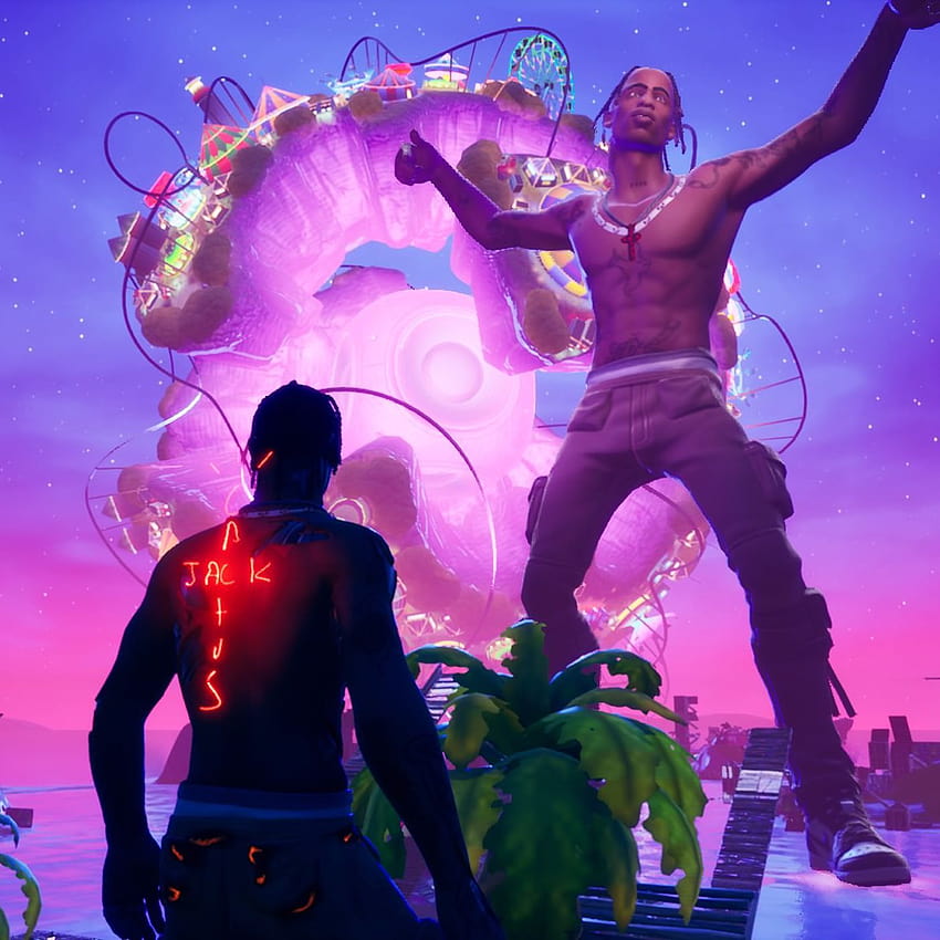Travis Scott's first Fortnite concert was surreal and spectacular, fortnite travis scott event time HD phone wallpaper