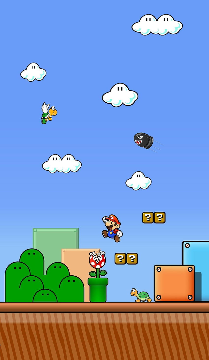 iPhone de Super Mario, iPhone de Mario Bros. fondo de pantalla del teléfono