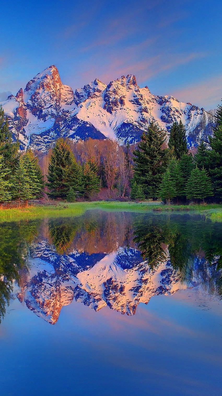 グランドティトン国立公園、ワイオミング州、アメリカ、木々、山、湖 2560x1920 、グランドティトン国立公園ワイオミング州, デスクトップの HD電話の壁紙