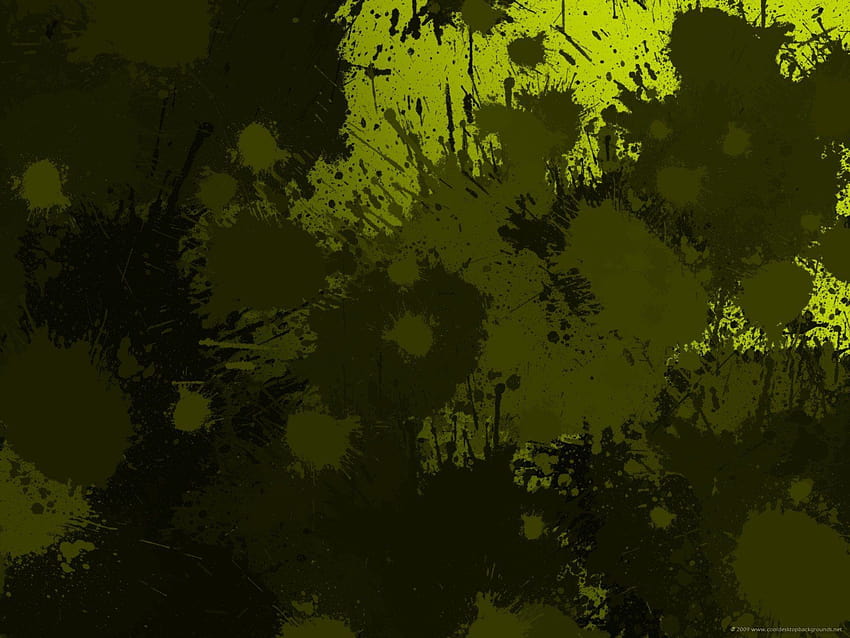 Rozpryski zielonej farby Tapeta HD