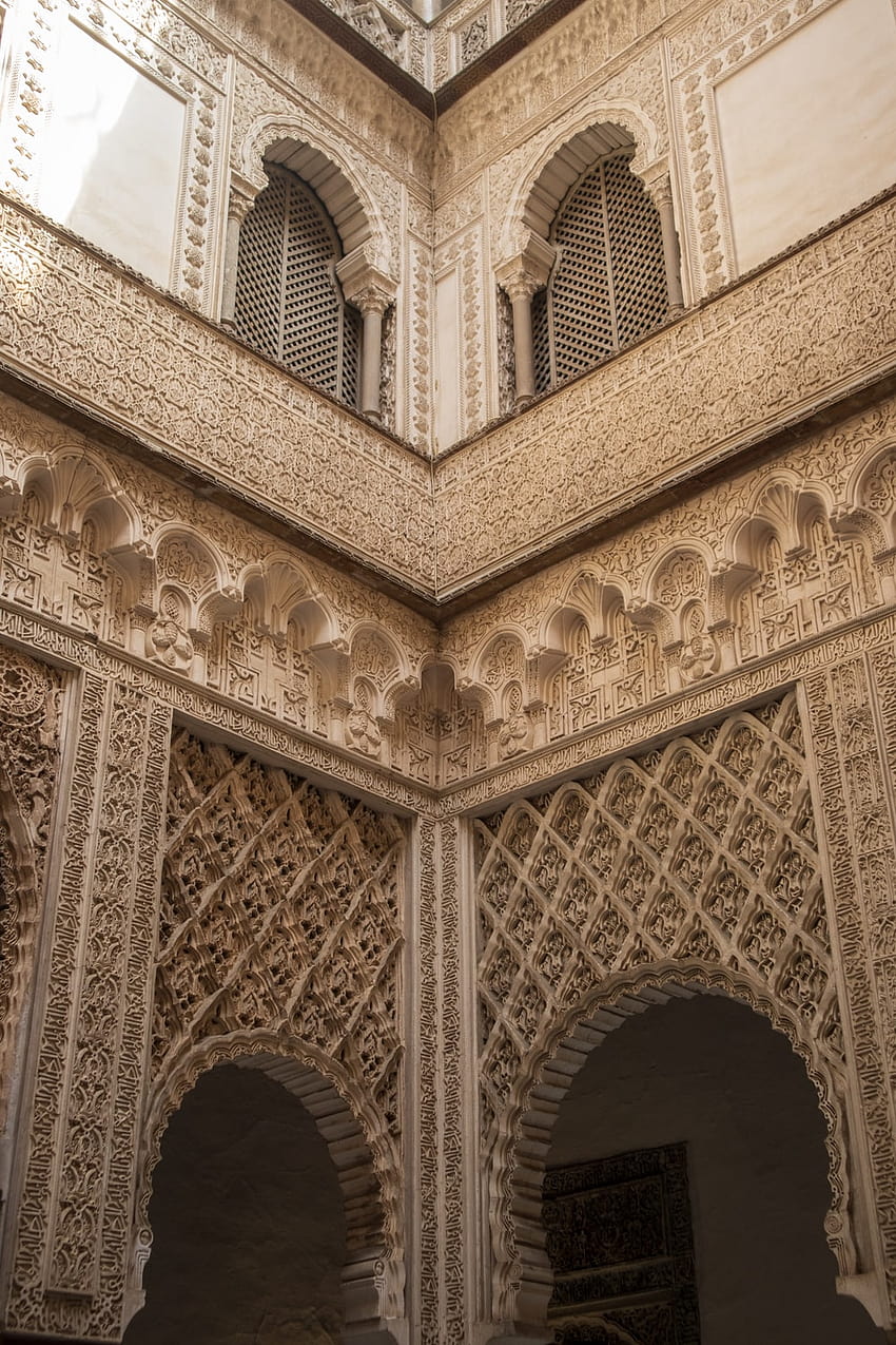 Königlicher Alcazar von Sevilla Palast in Sevilla, Spanien – Spanien HD-Handy-Hintergrundbild