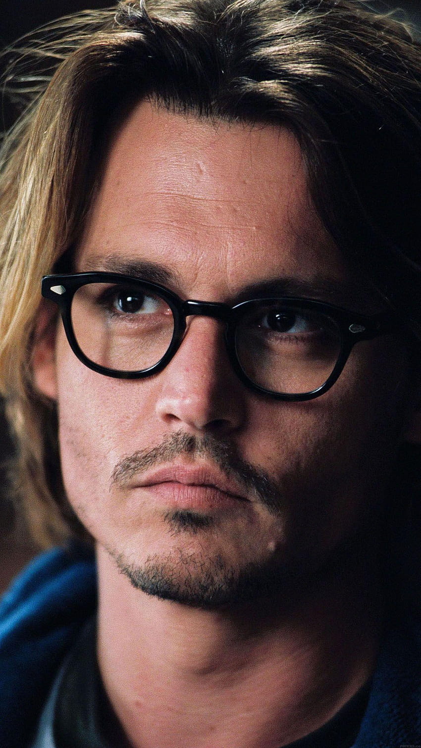 Johnny Depp Glass Film Actor Face Android HD電話の壁紙