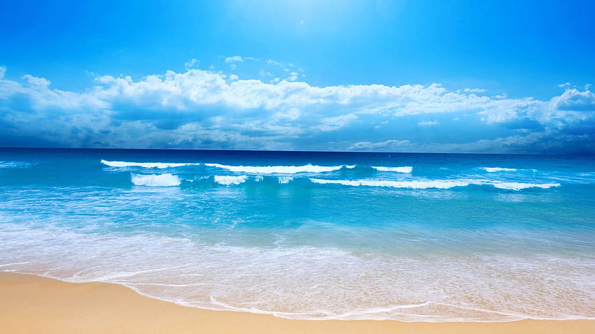 Small, Blue, Sea, Wave, Sea , Summer, Sun, Sky, small wave HD wallpaper ...