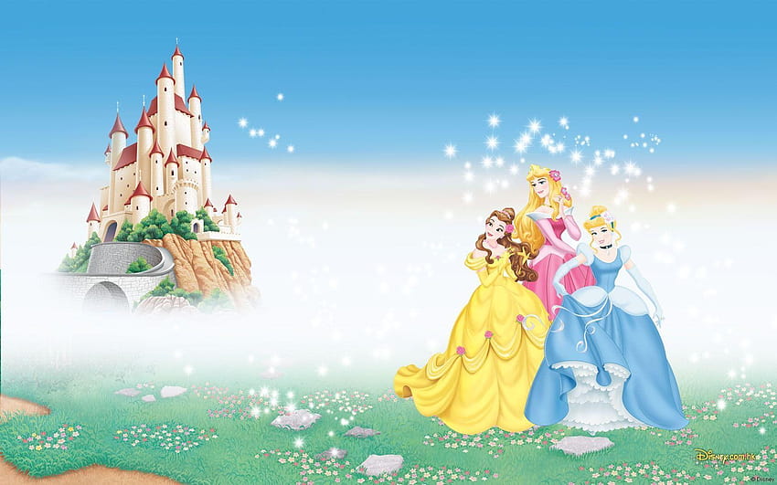 Disney Princess, castle background princess HD wallpaper