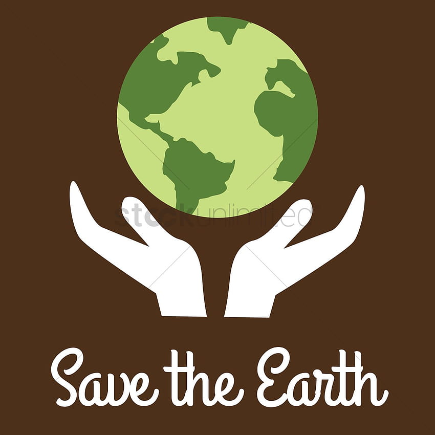 Selamatkan bumi Vektor, tutup bumi wallpaper ponsel HD