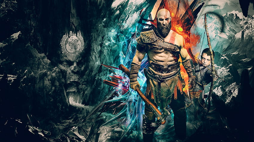 Kratos God Of War Yapıtları ps oyunları , kratos, god of war 4 HD duvar kağıdı
