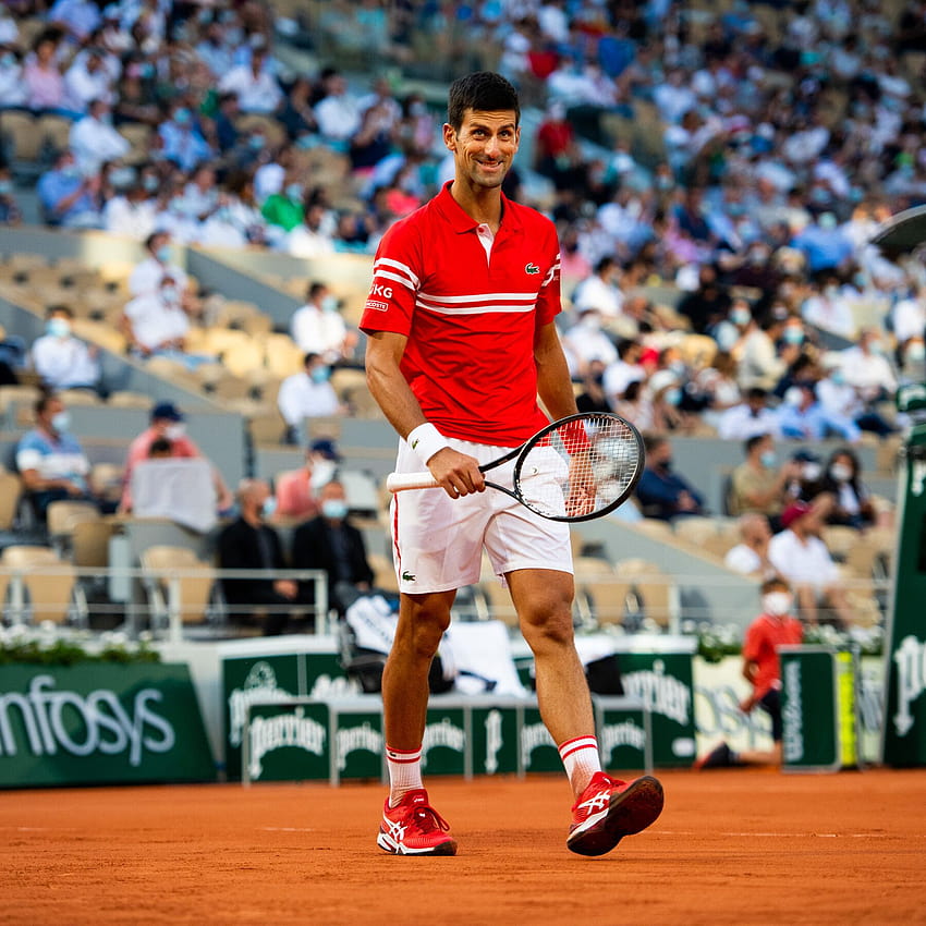 Beim Erreichen des French Open-Finales rückt Djokovic näher an seine Rivalen heran, Novak Djokovic Roland Garros-Champion 2021 HD-Handy-Hintergrundbild