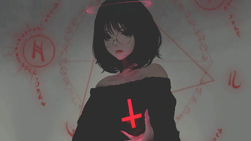 Ästhetisches Anime-Mädchen Emo, emo pfp HD-Hintergrundbild