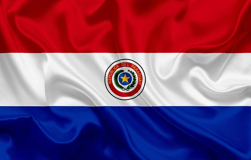 background, flag, coat of arms, fon, flag, Paraguay, paraguay flag HD wallpaper