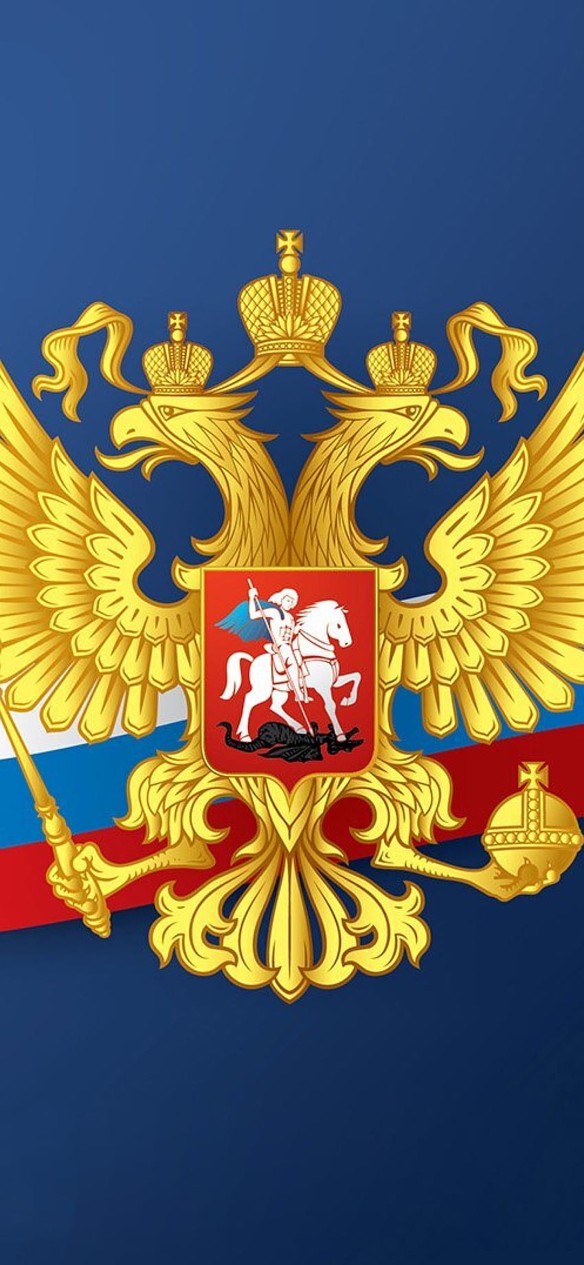 iPhone z flagą Rosji, iPhone z Rosją Tapeta na telefon HD