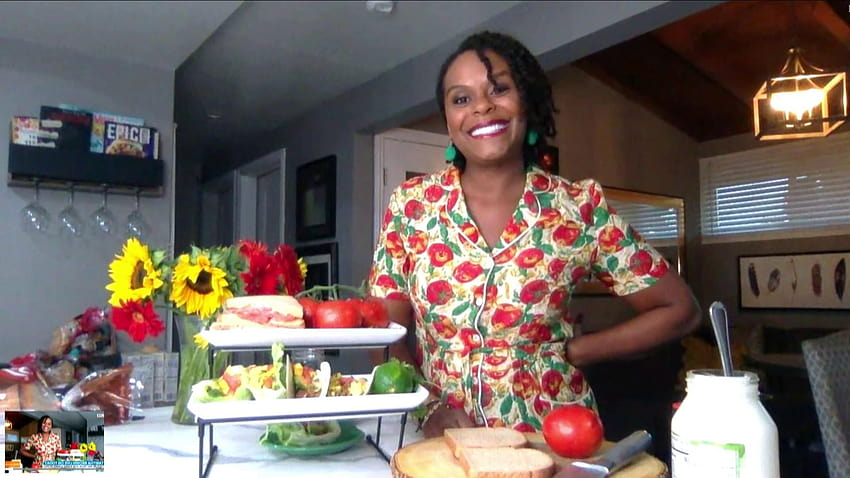 TikTok star Tabitha Brown shows how to make a tomato sandwich HD wallpaper