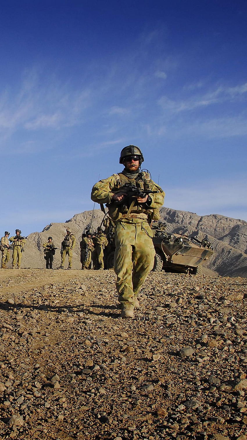 Militar / Exército australiano, telefone afeganistão Papel de parede de celular HD