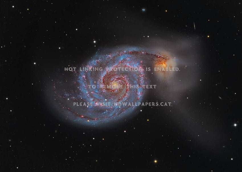 m51 la galaxia del remolino guay espacio estrellas fondo de pantalla
