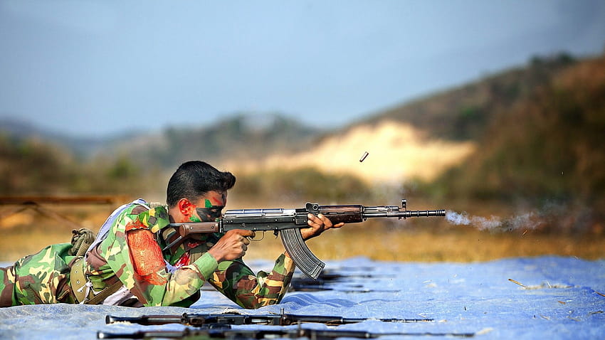 bangladesh army, soldiers, weapons HD wallpaper