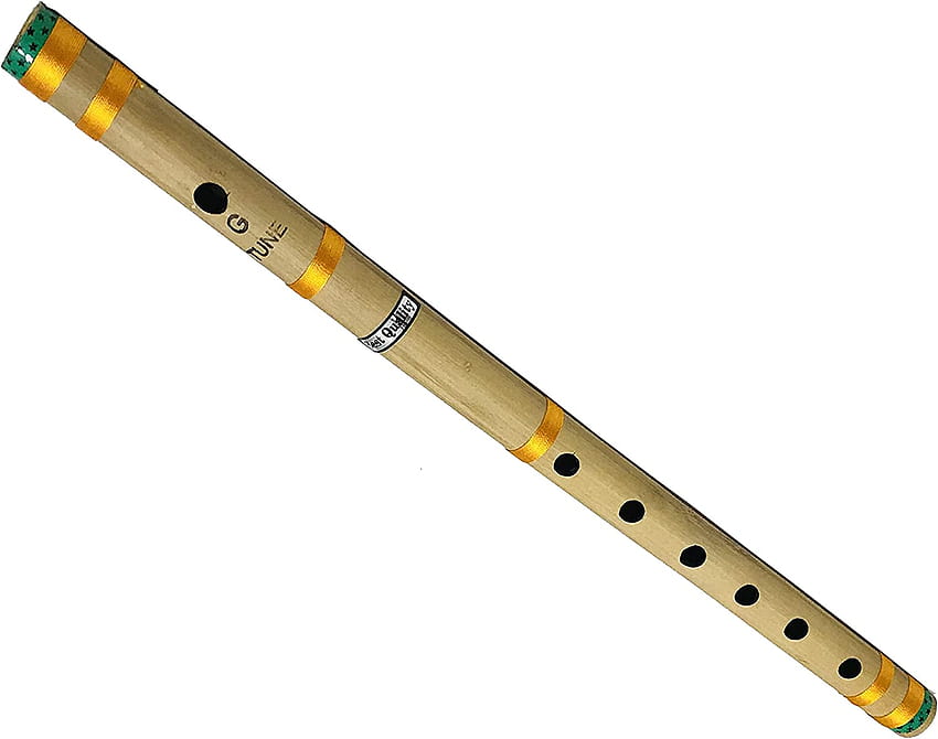 Gavya, Bambou Bansuri Flûte G Clé 7 Trous Fipple Bois Clarinette Bambou Quena Flûte Instrument de Musique Indien Krishna Flûte Birtay Cadeau Hommes Femmes Enfants Taille, flûte en bambou Fond d'écran HD