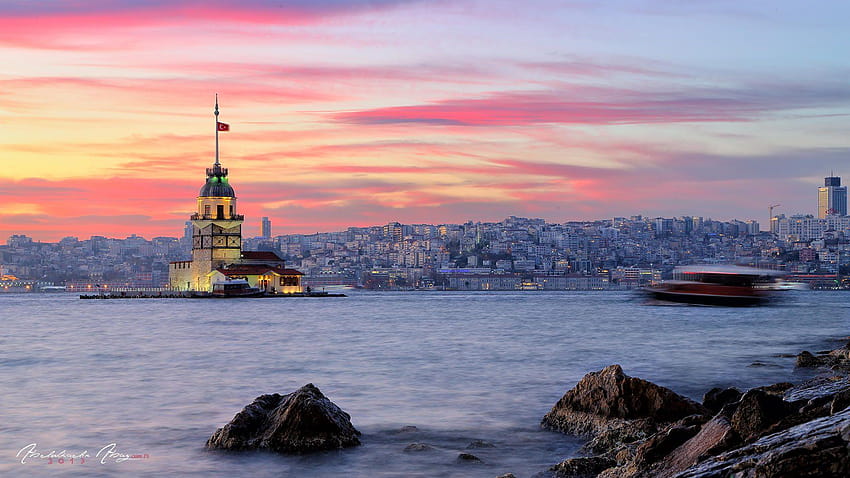 Wallpaper Turkey Istanbul night 4k Travel 16655