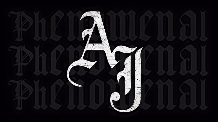 A.J. Estilos, símbolo do logotipo, logotipo de estilos aj papel de parede HD