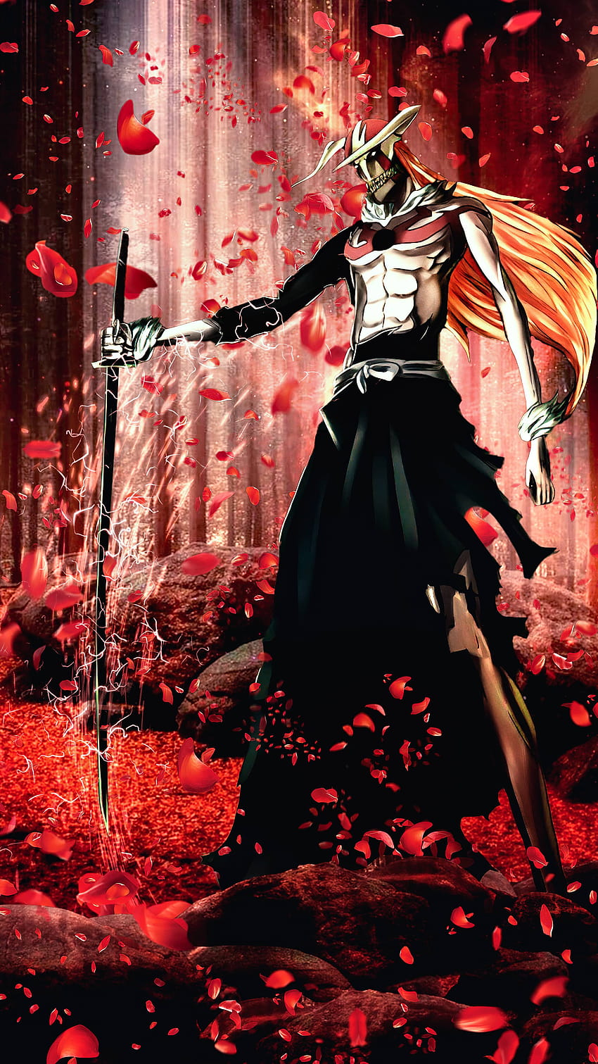 Anime Bleach, Ichigo Vasto Lorde Fond d'écran de téléphone HD