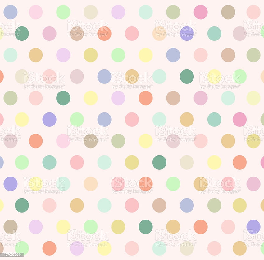 Abstract Backgrounds With Colorful Pastel Polka Dot On Beige Vector Art Pattern With Copy Space In Minimal Style And Cute Concept Look So Sweet For Love Theme On Valentine And All, pastel pattern HD wallpaper