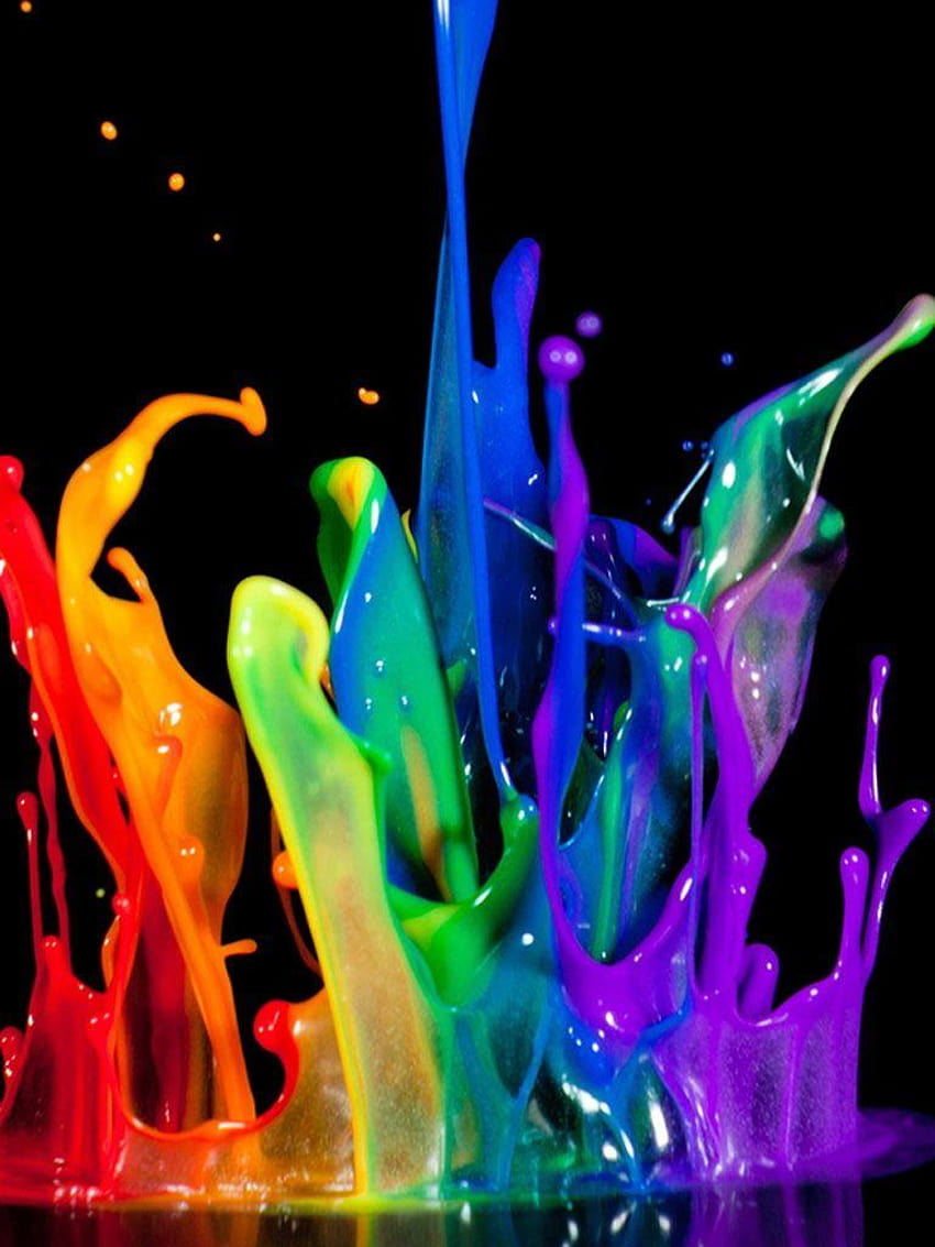 Color splash!, painting rainbows HD phone wallpaper