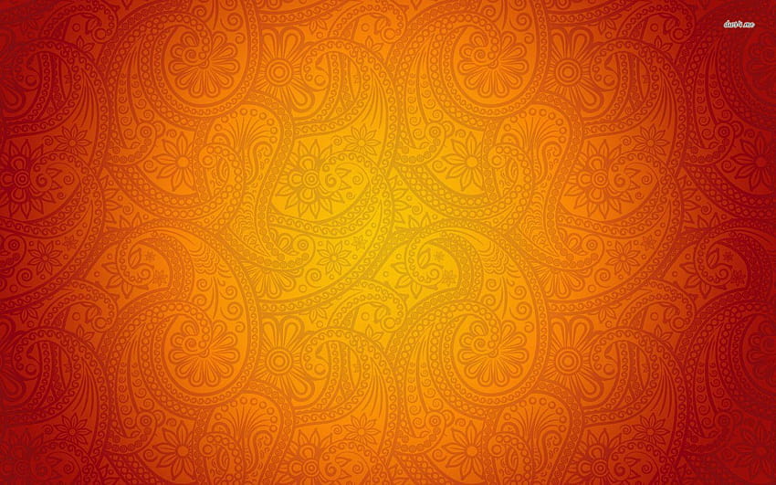 พื้นหลังสีส้มนีออน สีทึบสดใส วอลล์เปเปอร์ HD