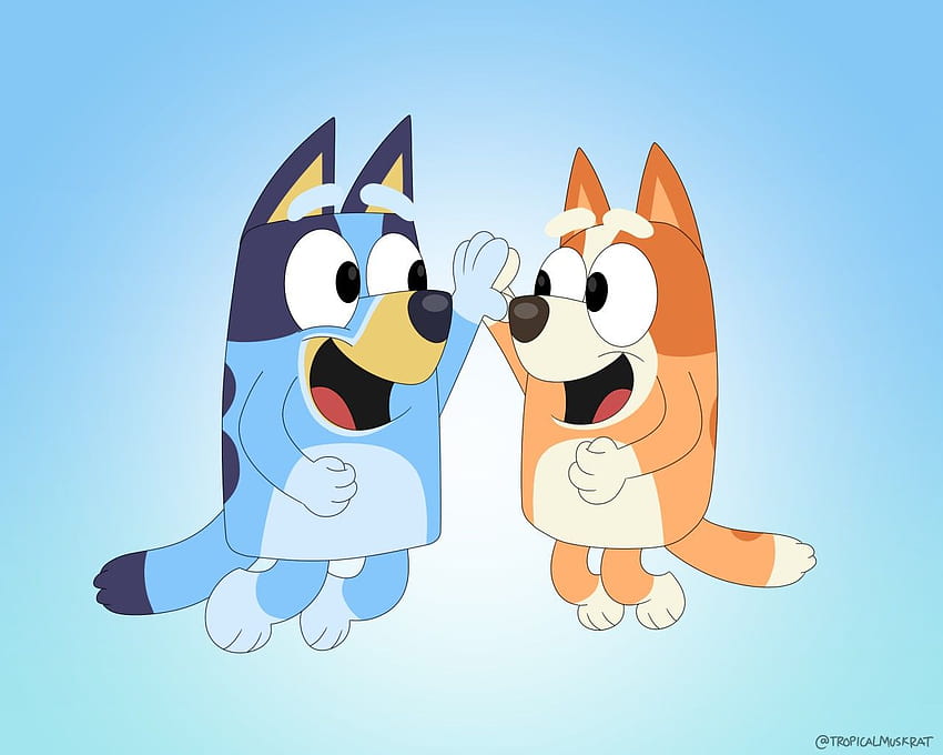Bingo and Chilli Wallpaper  Bluey Official Website