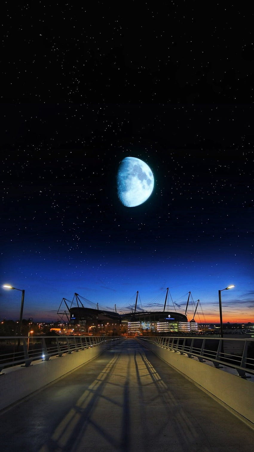 Etihad Stadium Night, manchester city stadium HD phone wallpaper