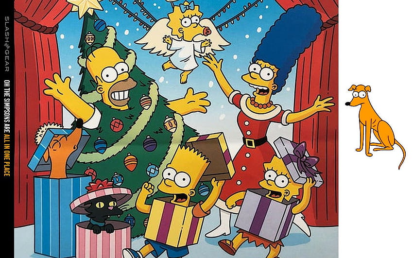 รายการ Simpsons Christmas Episodes ที่แชร์สำหรับการสตรีม Disney+, xmas simpsons วอลล์เปเปอร์ HD