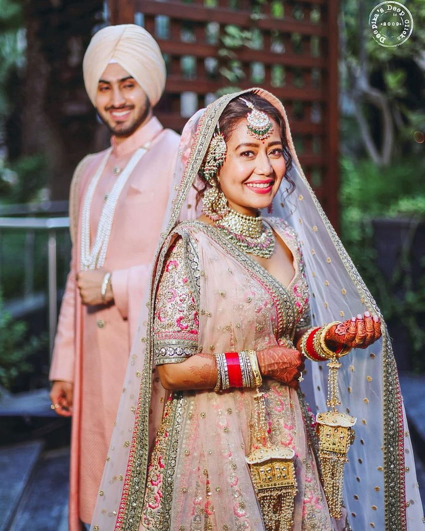Chaque candide du gala de mariage de Neha Kakkar et Rohanpreet Singh, mariage neha kakkar Fond d'écran de téléphone HD