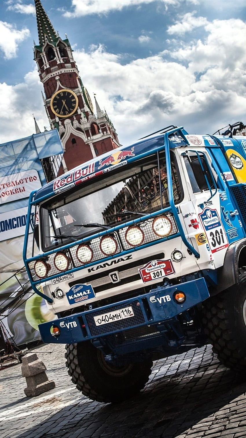 Kamaz truck, Dakar Rally, Moscow, Sky Clouds 750x1334 iPhone 8/7/6 ...