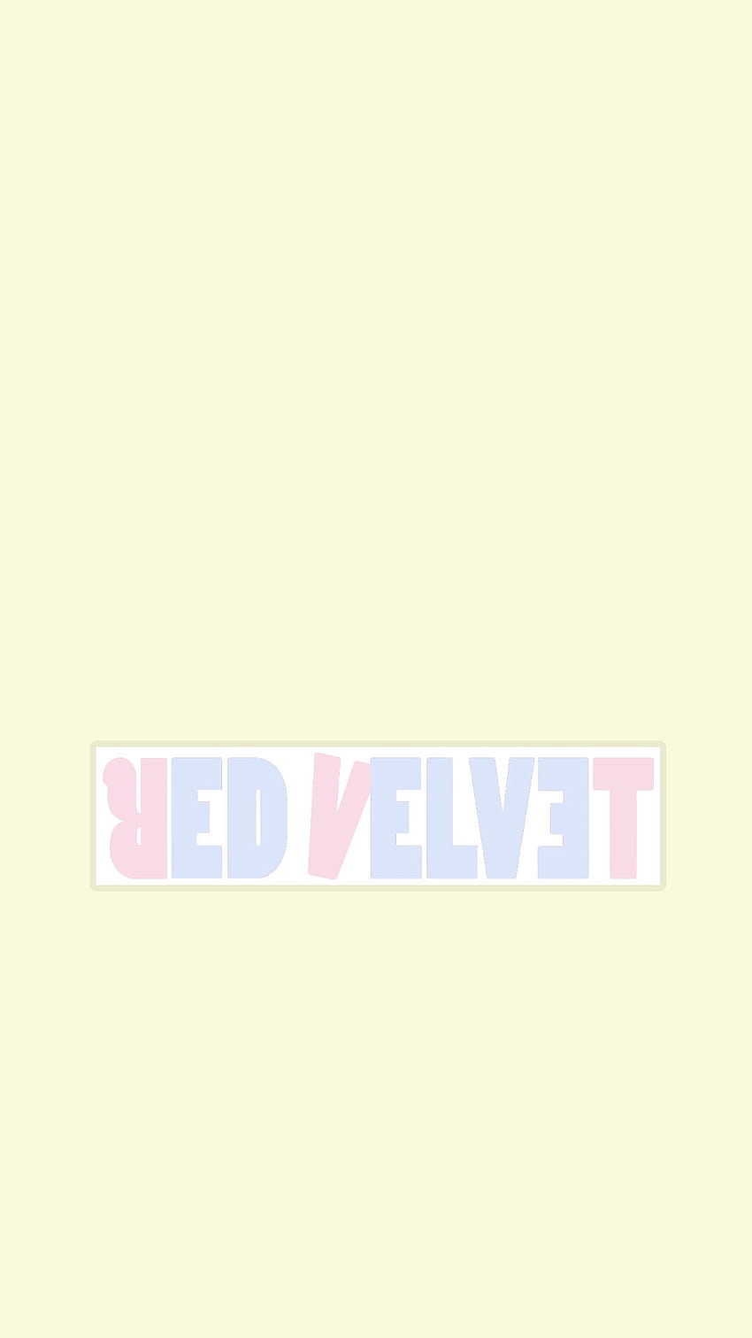 Red Velvet Pastel, red velvet logo HD phone wallpaper