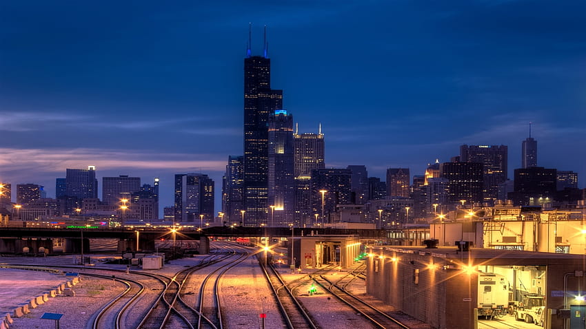 downtown chicago HD wallpaper