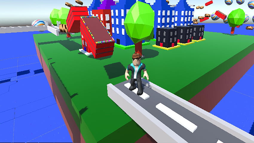 welcome to bloxburg city the robloxe for Android HD wallpaper