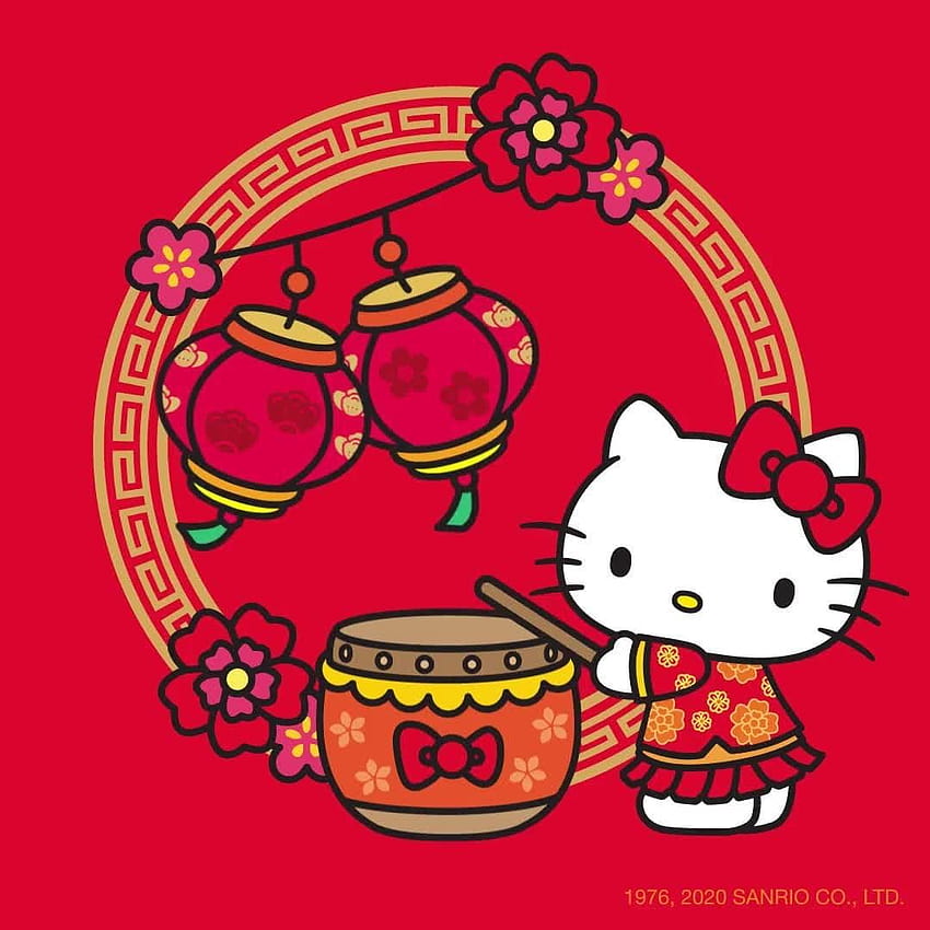 Hallo Kitty, chinesisches Neujahr 2020, chinesisches Neujahr, Hallo Kitty HD-Handy-Hintergrundbild
