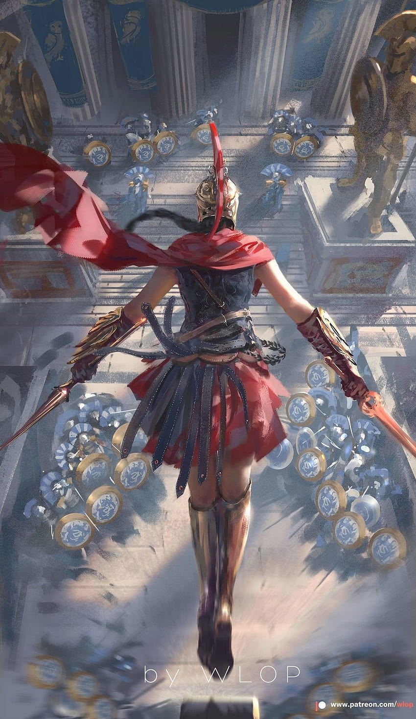 Kassandra credit to the artist, mobile wlop HD phone wallpaper