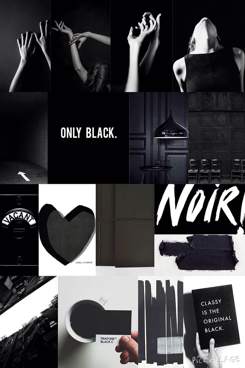 INTERIOR TRENDS, black and grey aesthetic collage HD phone wallpaper ...