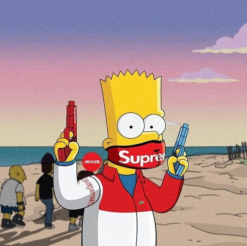 1 Simpson Supreme Bape Supreme Lil Uzi Cartoon Hd Wallpaper Pxfuel