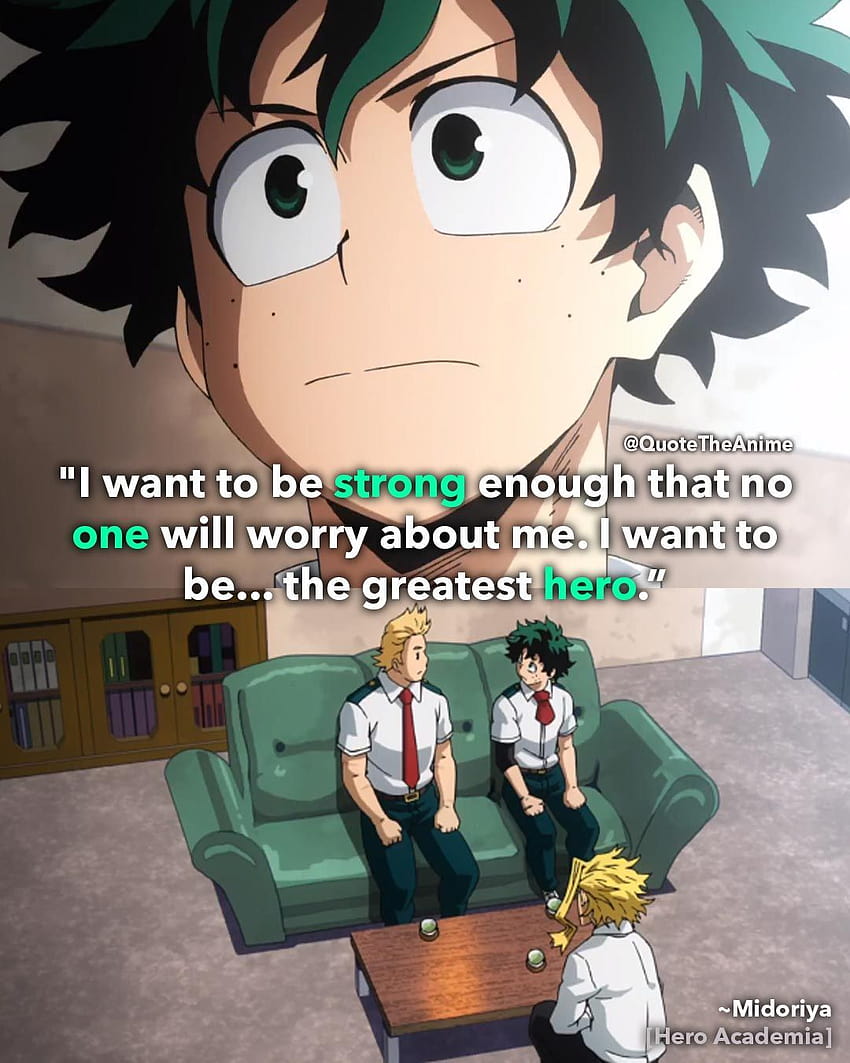 4 Powerful My Hero Academia Quotes Deku Quotes Hd Phone Wallpaper Pxfuel