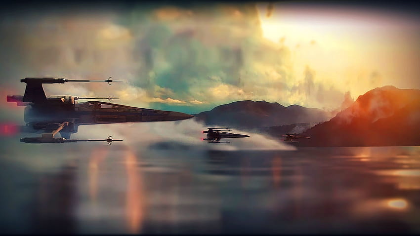 Star Wars Ep VII: The Force Awakens Teaser X、スター・ウォーズ、新しい希望 x 翼 高画質の壁紙