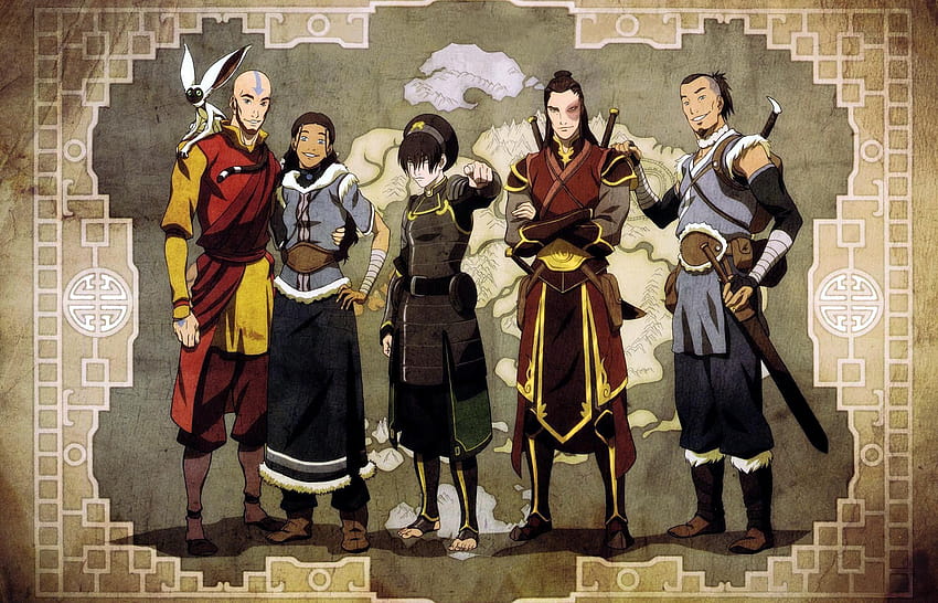 Avatar, Toph, Zuko, Aang, Katara, Sokka, The Legend of Korra, eski arkadaşlar, Son hava bükücü :: HD duvar kağıdı