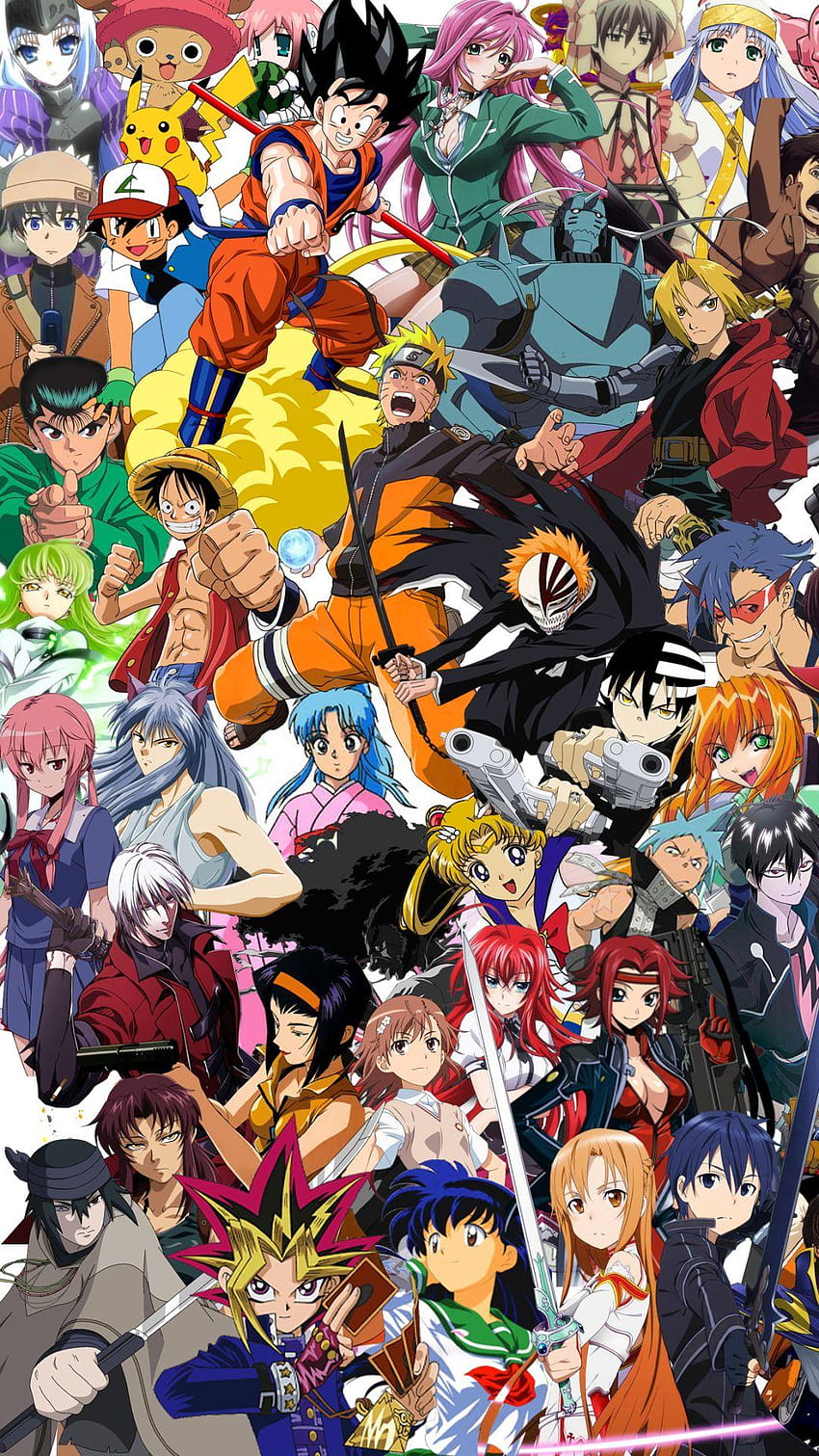 Crossover anime Tapeta na telefon HD