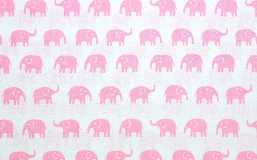 Super kawaii Tiny Elephant print pink elephants by beautifulwork [1499x1072] na Twój telefon komórkowy i tablet, ładny estetyka słonia Tapeta HD