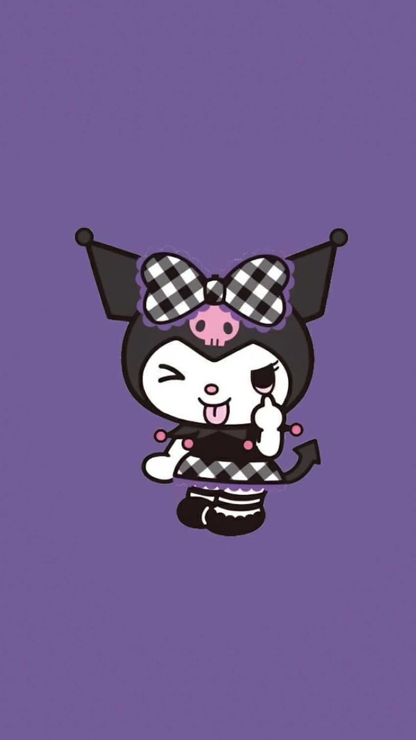 Kuromi Odkryj więcej anime, kreskówek, Hello Kitty, Kuromi, Onegai My Melody w… w 2022 r., sanrio kuromi Tapeta na telefon HD
