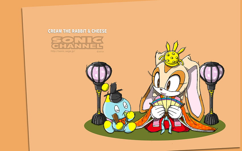 Cream the Rabbit & Cheese HD wallpaper