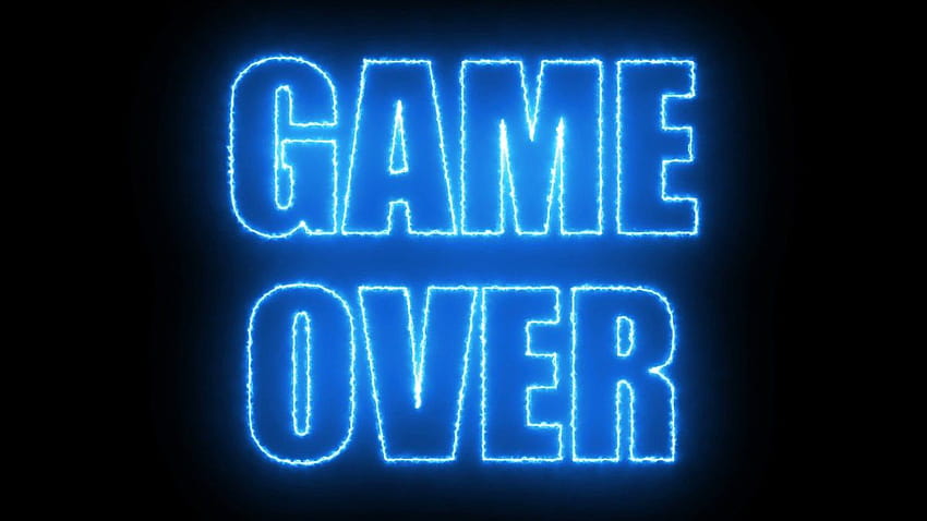 Game Over Aesthetic on Dog, estética de jogo roxa e azul papel de parede HD