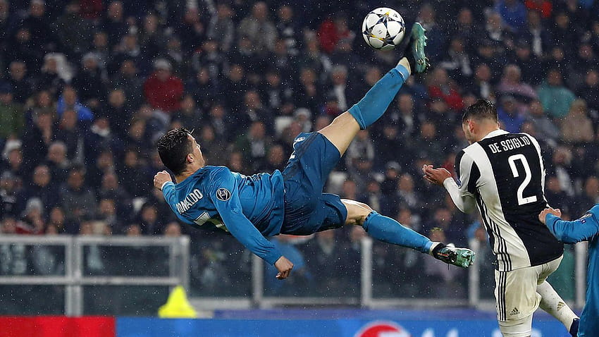 Gol tendangan sepeda Ronaldo di Liga Champions untuk Real Madrid menghasilkan Wallpaper HD